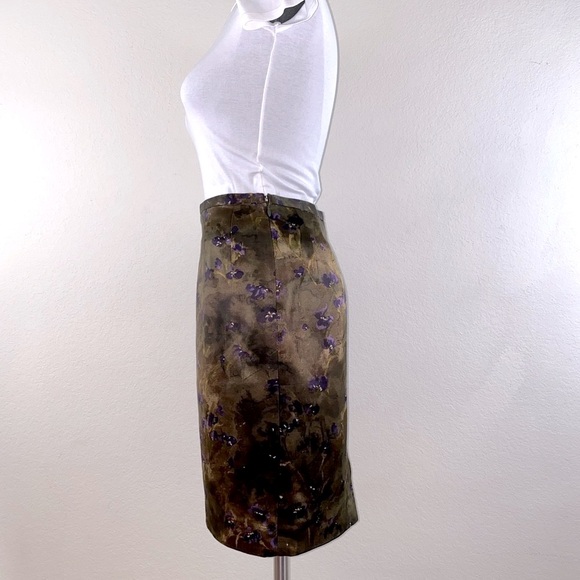 Michael Kors Collection Italy Silk & Wool Pencil Skirt - Picture 8 of 15